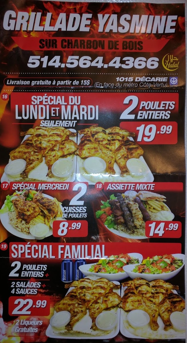 Grillades Yasmine Menu - Image 2