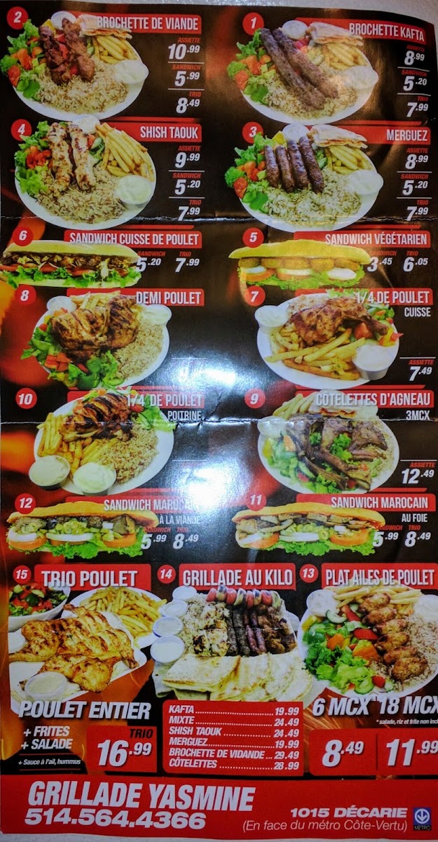 Grillades Yasmine Menu - Image 5